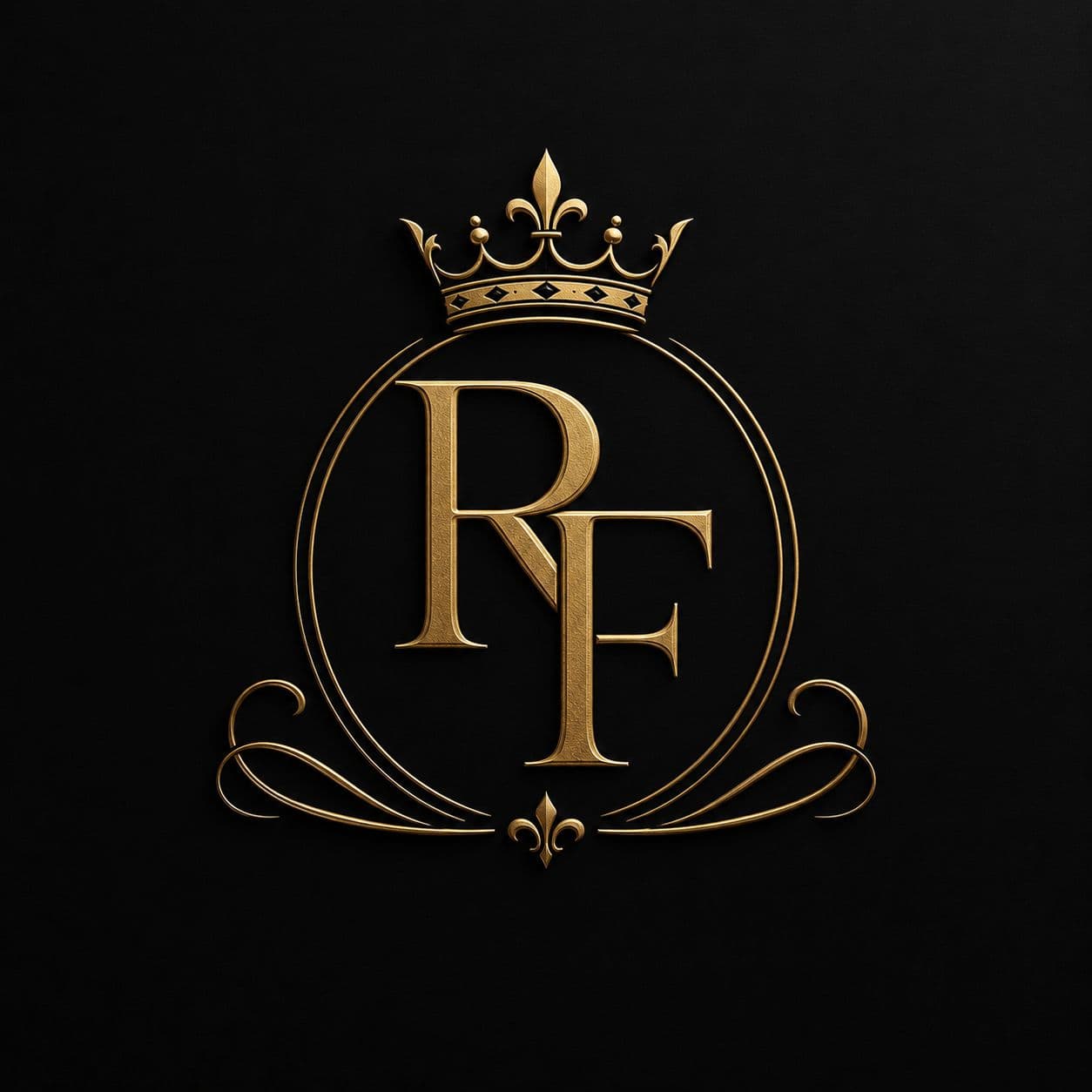 Royal Friesian Horses — RF monogram